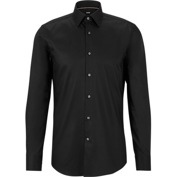 HUGO BOSS Риза с дълъг ръкав Boss Hank Long Sleeve Shirt - Black