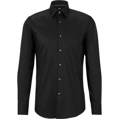 HUGO BOSS Риза с дълъг ръкав Boss Hank Long Sleeve Shirt - Black