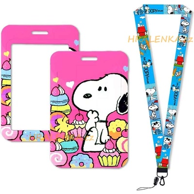 Šňůrka na krk 24625 s cedulkou na ID karty Snoopy