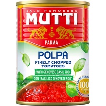 Mutti krájané paradajky La Polpa s bazalkou 400 g