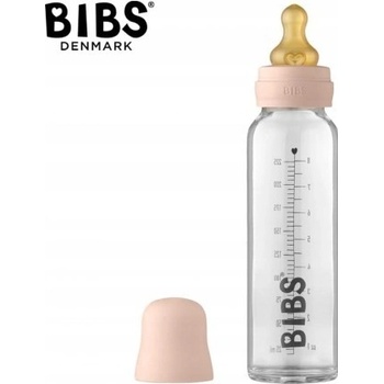 Bibs Baby Bottle skleněná láhev Blush 225 ml