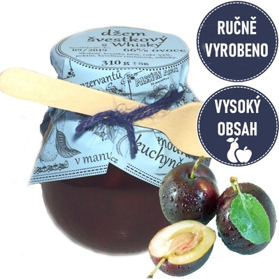 Modrá Kuchyně extra Džem švestkový s whisky 310 g