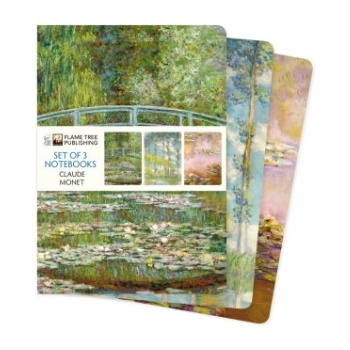 Flame Tree Publishing Claude Monet Set of 3 Standard Notebooks