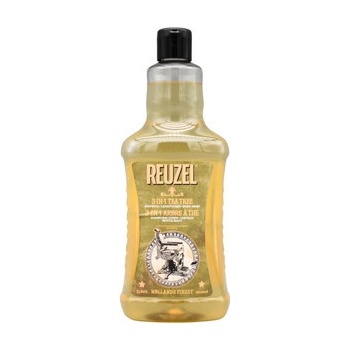 Reuzel 3-in-1 Tea Tree Shampoo šampon, kondicionér a sprchový gel 1000 ml