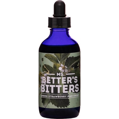 Ms.Better's Bitters Green Strawberry Mah Kwan 40% 0,12 l (čistá fľaša)