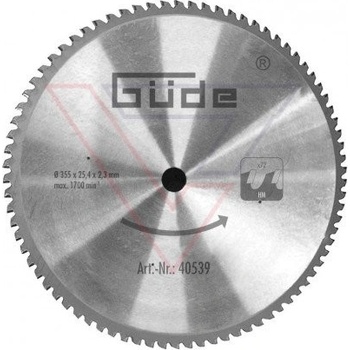 GÜDE Pílový kotúč pre rezanie kovu vhodný k píle GMK 350 T 40539