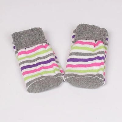 Детски термо чорапи със свежо цветно райе