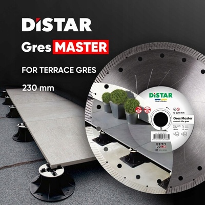 DISTAR DIAMANTOVÝ KOTOUČ GRES MASTER 230 x 1,6 x 10 x 22,23mm