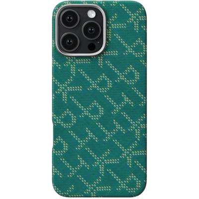 PITAKA Панел Pitaka Tactile Woven PTK Green/Gold за iPhone 16 Pro (KI1601PTK)