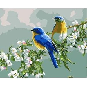 Smart Flamingo Creative set Flamingo Line Painting by numbers 40x50cm Birds (FLG019-01)