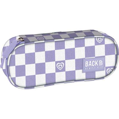 BackUP Овален несесер BackUp 8 A - Violet Checkerboard (709630)