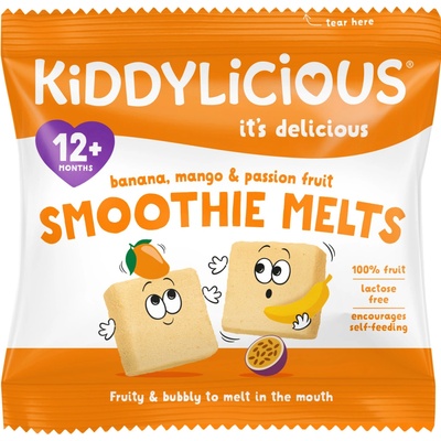 Kiddylicious ovocné polštářky z banánu manga a marakuji 6 g