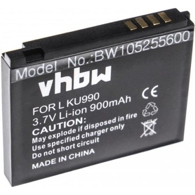 VHBW Батерия за LG KU990 / KC910 / KE990 / KM900, 900 mAh (105255600)