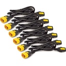 APC AP8702S-WW Power Cord Kit, ( 6ea) ,Locking, 10A, 100-230V, C13 to C14 0,6m