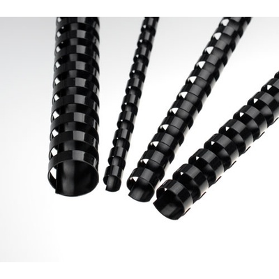 Plastové hřbety 10 mm, černé LAMRE21DR10N