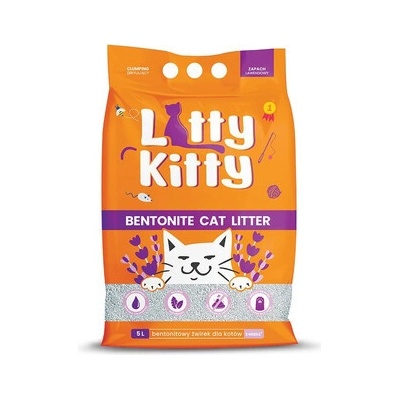 Litty Kitty Bentonit Levanduľové bentonitové stelivo 5 l