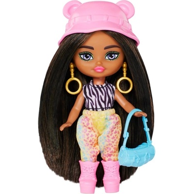Mattel Barbie® Extra Mini minis! Panenka v růžovém ušatém kloboučku, HPT57