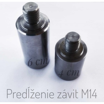 Predlženie hriadeľa uhlovej brúsky M14/M14, Predĺženie o :vyberte V PONUKE 4 cm