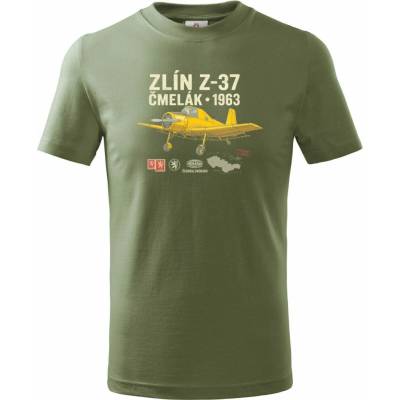 Dětské tričko Zlín Z-37 Čmelák 1963 Basic