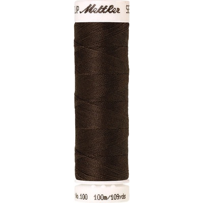 Nitě SERALON 100m na univerzální šití, polyester AMANN Mettler - více barev 6677: 1134 tmavá šedohnědá