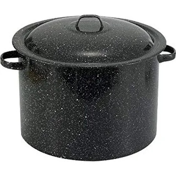 Image 1 of Румънски емайл РЯ-Казан 40lt С КАПАК - ЧЕРЕН (1501+39/40)(44lt) (0160248)