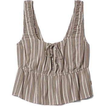 Brixton Дамски топ Brixton Women's The Abigail Tie Top Viscose Top - Worn In Robust Red Stripe (916-5607-0112)