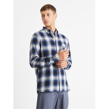 Celio Синя мъжка карирана риза Celio Camulto Celio | Sin | МЪЖЕ | S