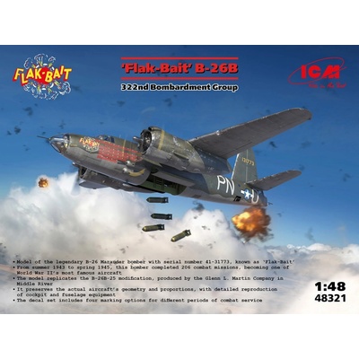 ICM B 26B Marauder 'Flak Bait'. 322nd Bombardment Group 48321 1:48