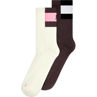 On Courtside Sock High 2-pack Ivory Mulberry