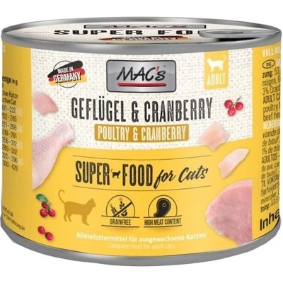 MAC's Cat hydina a brusnica 200 g