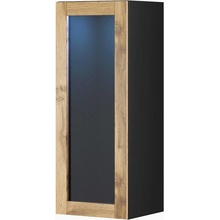 Cama Meble Vigo 90 sklo dub sonoma / biely lesk
