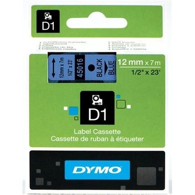 páska DYMO 45016 D1 Black On Blue Tape (12mm) (S0720560)