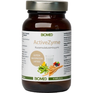 Biomed Храносмилателни ензими ActiveZyme - за стомашен комфорт, 45 капсули (000347 (2183010) BM)