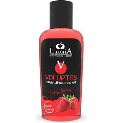 Ядлив и затоплящ масажен гел, ягода - Luxuria Voluptas Gel 100ml (D-228344)