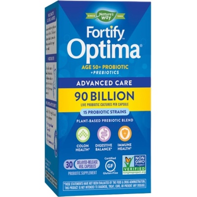 Nature's Way Fortify Optima® Advanced Care Age 50+ | 90 Billion Live Cultures [30 капсули]