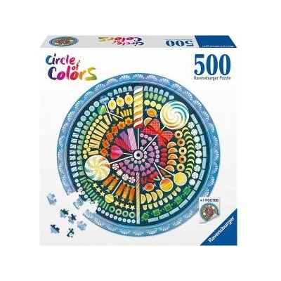Ravensburger Puzzle 500 Color palette: candy