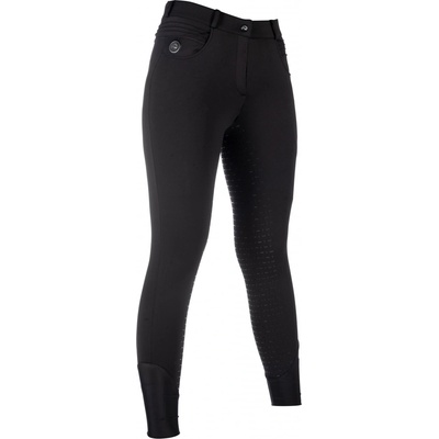 HKM Dámské vyhřívané rajtky Comfort Style se silikonovým sedem bez powerbanky černá
