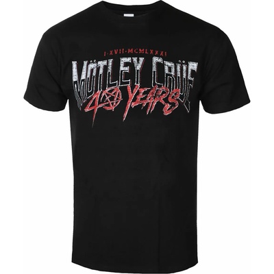 ROCK OFF мъжка тениска Mötley Crüe - 40 Years F&B - Black - ROCK OFF - MOTTEE45MB