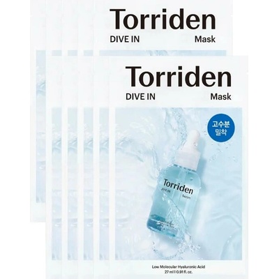 Torriden Dive-In Low Molecule Hyaluronic Acid Mask Pack hydratační maska 10 x 27 ml
