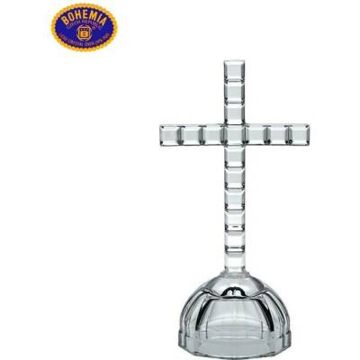 Crystal Bohemia Bohemia Crystal kříž hladký 21,5cm "na kopečku"