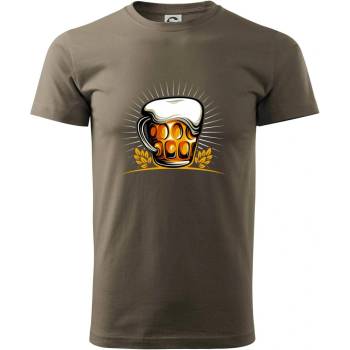 Beer polliter plný tričko Army