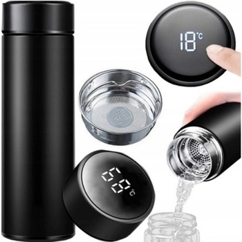 ISO Termohrnek Smart LCD 500 ml černá