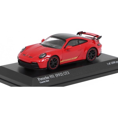 MINICHAMPS Porsche 911 992 GT3 červená 1:64