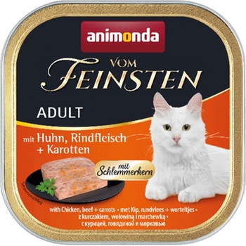 Animonda Vom Feinsten Adult Cat пиле, говеждо + морков 100 г