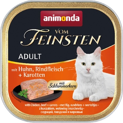 Animonda Vom Feinsten Adult Cat пиле, говеждо + морков 100 г