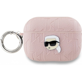 Karl Lagerfeld PU Embossed Karl Head Puzdro na AirPods Pro 2 KLAP2PGKIPP