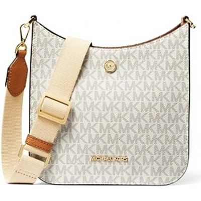 Michael Kors Briley Small messenger crossbody Signature vanilla