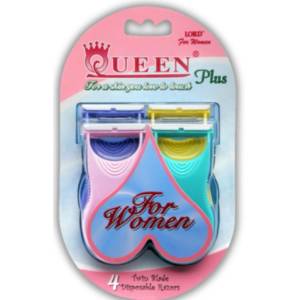 Lord Queen lord plus самобръсначка за жени с 2 ножчета, 4 броя, ПРОМОЦИЯ!