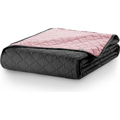 DecoKing Obojstranný prehoz na posteľ Axel ružový/uhľový 170x270