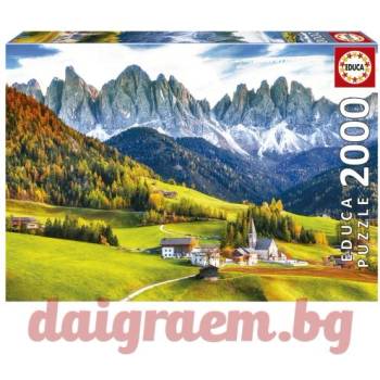 Image 1 of Educa Пъзел educa 19566 - 2000 части - Есен в Доломитите (edu19566)